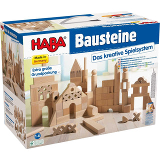 Basic Building Blocks 102 Piece Extra Large Wooden Starter Set Wooden Blocks Architectural Blocks HABA USA
