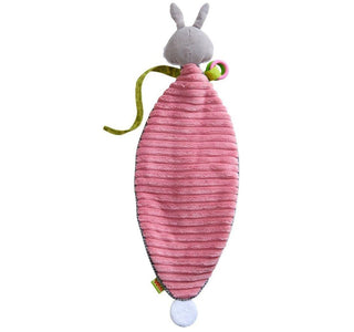 Bunny Lovey Baby Blankie Swaddling & Receiving Blankets Plush Baby HABA USA