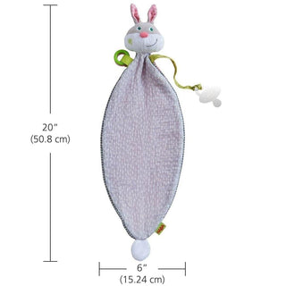 Bunny Lovey Baby Blankie Swaddling & Receiving Blankets Plush Baby HABA USA