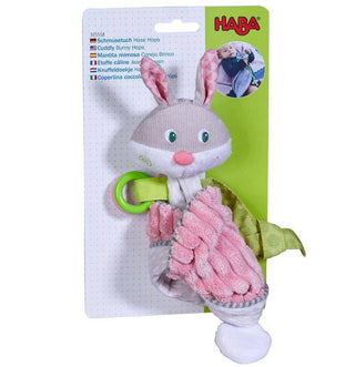 Bunny Lovey Baby Blankie Swaddling & Receiving Blankets Plush Baby HABA USA