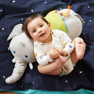 Elephant Discovery Pillow Baby Activity Toys Plush Baby HABA USA