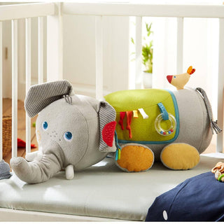 Elephant Discovery Pillow Baby Activity Toys Plush Baby HABA USA