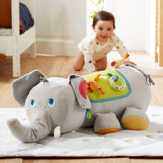 Elephant Discovery Pillow Baby Activity Toys Plush Baby HABA USA