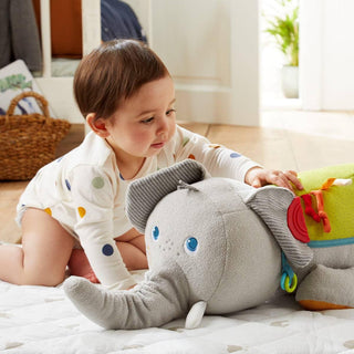 Elephant Discovery Pillow Baby Activity Toys Plush Baby HABA USA
