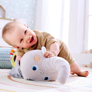 Elephant Discovery Pillow Baby Activity Toys Plush Baby HABA USA