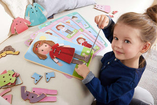 Dress Me Threading & Lacing Game Baby Toys & Activity Equipment Threading Games HABA USA