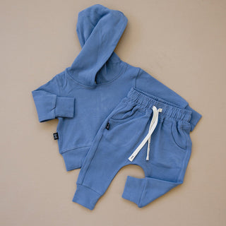 Harley Jogger Set Olive + Scout Color: Blue Size: 3-6M