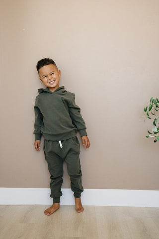 Harley Jogger Set Olive + Scout Color: Olive Green Size: 3-6M
