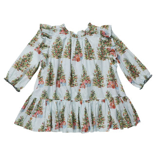 Cotton Harper Dress - Trees and Presents