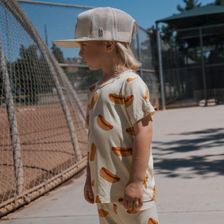 Bamboo Short Set | Hot Dogs forever french baby