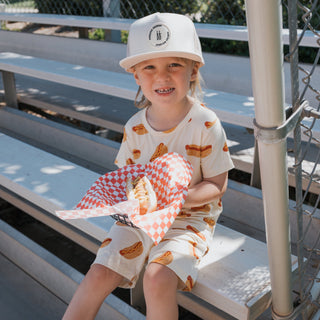 Bamboo Short Set | Hot Dogs forever french baby