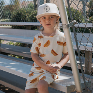 Bamboo Short Set | Hot Dogs forever french baby