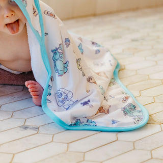Premium Knit Hooded Towel - Monsters, Inc. Friends Copper Pearl Size: One Size