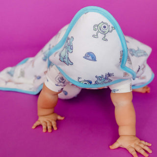 Premium Knit Hooded Towel - Monsters, Inc. Friends Copper Pearl Size: One Size