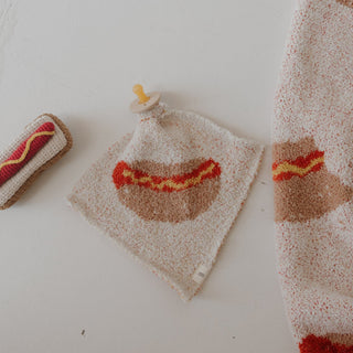 *SHIPS IN 1 WEEK* Knit Rattle | Hot Dog