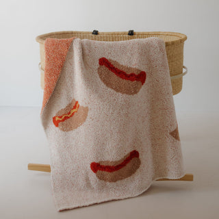 Plush Blanket | Hot Dogs forever french baby