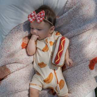 *SHIPS IN 1 WEEK* Knit Rattle | Hot Dog