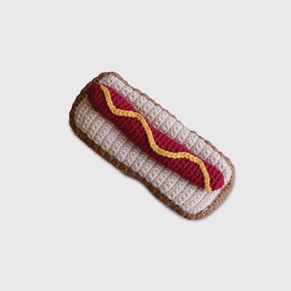 *SHIPS IN 1 WEEK* Knit Rattle | Hot Dog