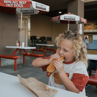 Child Cotton Tee | Hot Dogs forever french baby