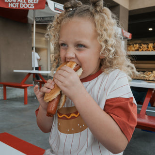 Child Cotton Tee | Hot Dogs forever french baby