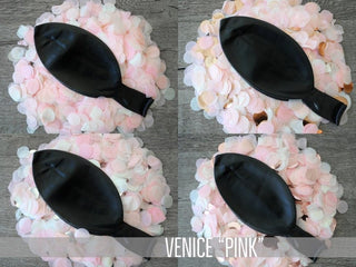 36 in Black Gender Reveal Balloon filled with Designer Pink or Blue ConfettiBaby RiddleConfetti Color Combination: Poof BlueAccent Color: No Accent Color