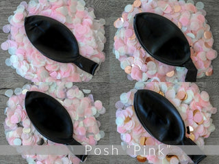 36 in Black Gender Reveal Balloon filled with Designer Pink or Blue ConfettiBaby RiddleConfetti Color Combination: Poof BlueAccent Color: No Accent Color
