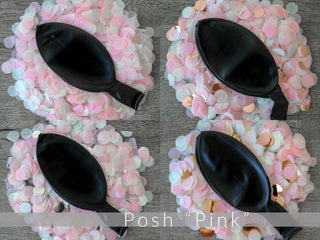 36 in Black Gender Reveal Balloon filled with Designer Pink or Blue ConfettiBaby RiddleConfetti Color Combination: Poof BlueAccent Color: No Accent Color