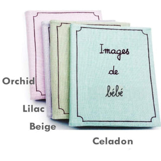 Simple "bebe" photo album.   In 15 linen colors