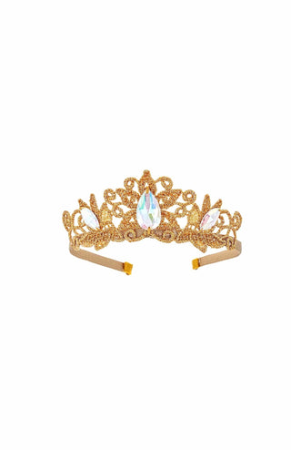 Bailey and Ava Princess Crowns and Wand Gift Set - Gold & Pink | Baby Riddle