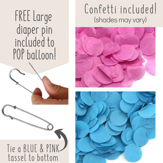 What Will Our Little Honey Bee? Gender Reveal Balloon Kit Balloons Baby Riddle With or Without Balloon Stand?: Balloon (No Stand)