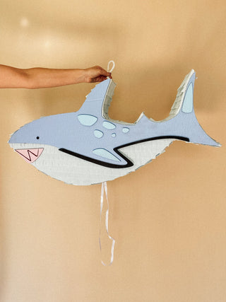 🦈 Fierce Shark Piñata – Handmade Shark Party Decoration, Candy Holder Piñata mamaspinatas