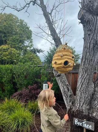🐝 Honey Beehive Piñata – Handmade 24” Bee Party Decoration & Candy Holder Piñata mamaspinatas