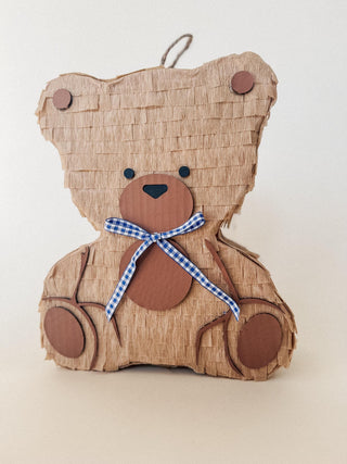 🧸 Small Teddy Bear Piñata – Handmade 12” Party Decoration for Baby Showers, Birthdays & Kids’ Celebrations Piñata mamaspinatas