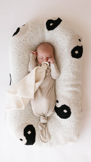 Plush Blanket - Black & White Yin YangBlanketsforever french babySize: Baby/Toddler 45x45 inches