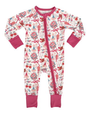 In My Jammers Bamboo Convertible Footie Romper - Birthday Girl | Baby Riddle