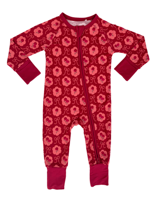 In My Jammers Bamboo Convertible Footie Romper - Elle Floral | Baby Riddle