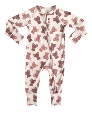 In My Jammers Bamboo Convertible Footie Romper - Teddy Bear | Baby Riddle