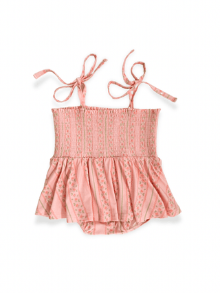 In My Jammers Smocked Bubble Romper - Victoria (Floral) | Baby Riddle