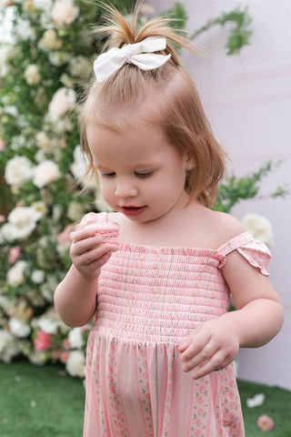 In My Jammers Smocked Bubble Jumpsuit - Victoria (Floral) | Baby Riddle