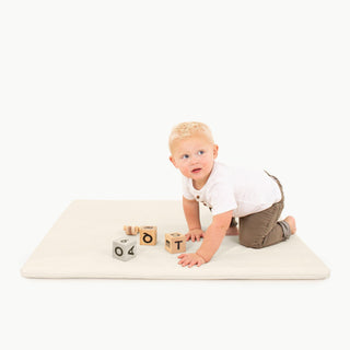 Wholesale Padded Mini Playmat Padded Mat Gathre Color: Ivory Shape: Square