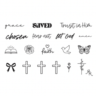 Jesus Temporary Tattoos - Saved Ryan & Rose