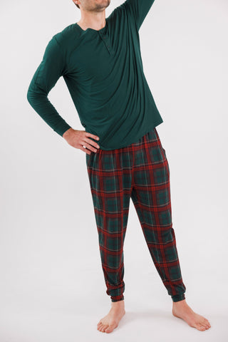 Bamboo Jogger - Holiday Heritage Plaid