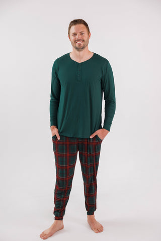 Bamboo Jogger - Holiday Heritage Plaid