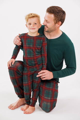 Bamboo Jogger - Holiday Heritage Plaid