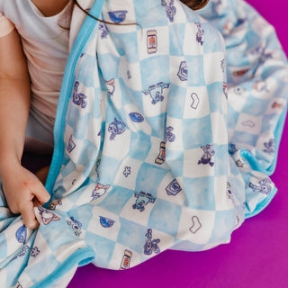 Three-Layer Jumbo Quilt Blanket - Monsters, Inc. Medley Copper Pearl Size: One Size