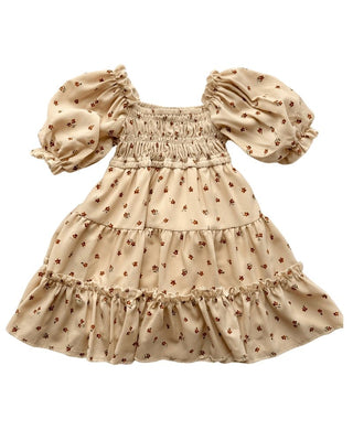 Katherine Dress - Brown FloralDressesBailey's BlossomsSize: 0-3months