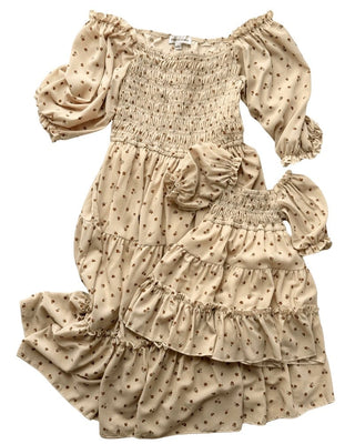 Katherine Dress - Brown FloralDressesBailey's BlossomsSize: 0-3months
