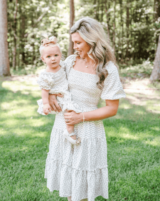 Katherine Dress - Fawn Floral Bailey's Blossoms