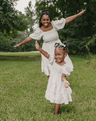 Katherine Dress - Fawn Floral Bailey's Blossoms