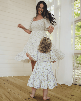 Katherine Dress - Lavender Floral